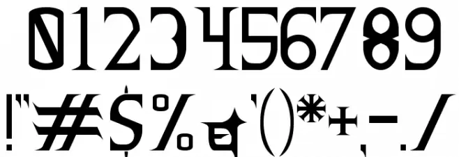 NECK ROMANCER Font OTHER CHARS