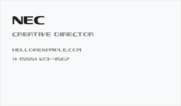 NEC Business Card