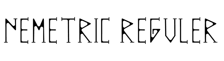 NEMETRIC REGULER  Free Fonts Download