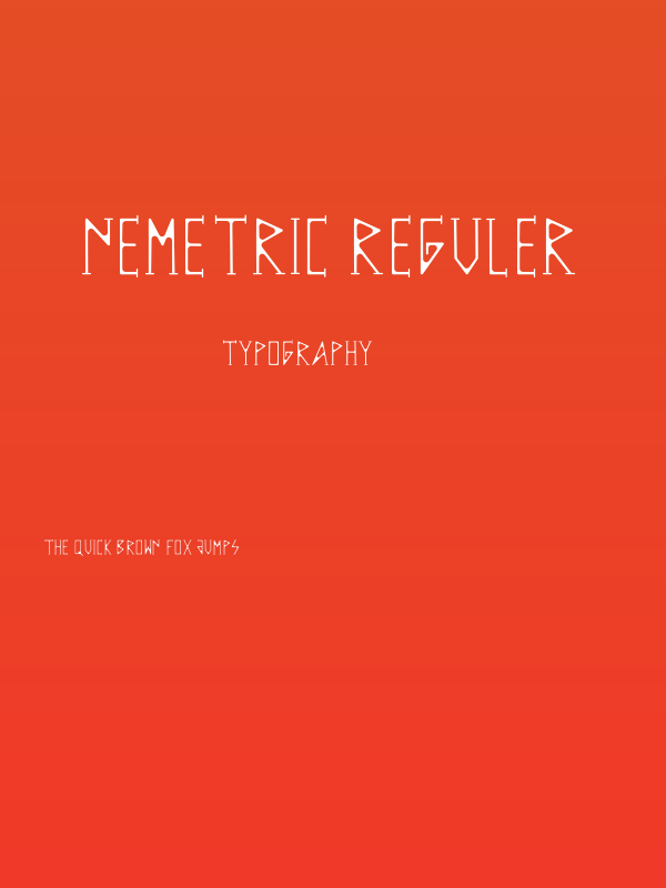 NEMETRIC REGULER Poster