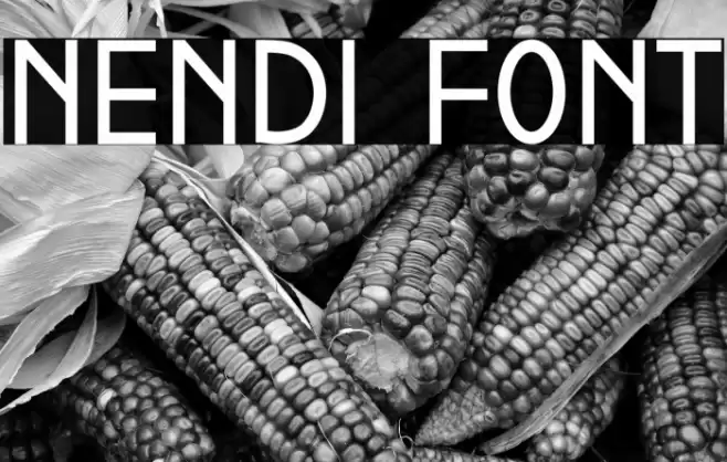 NENDI Font examples
