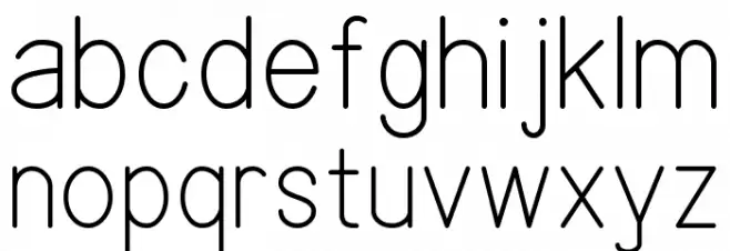 NENNAS 字体 小写