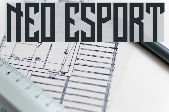 NEO ESPORT Font examples