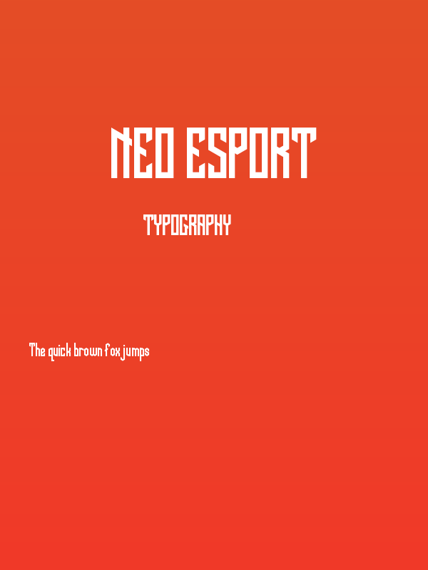 NEO ESPORT Poster