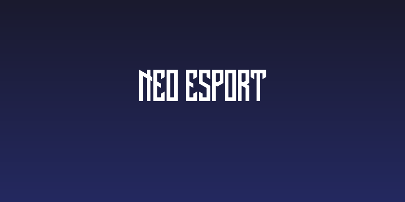 NEO ESPORT Social Header