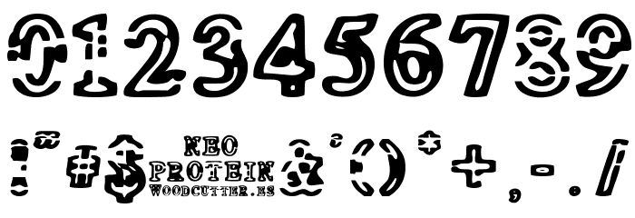 NEO PROTEIN Font OTHER CHARS