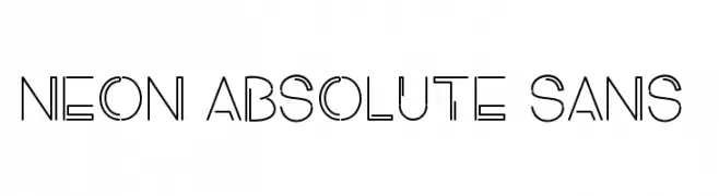 NEON ABSOLUTE SANS 1  नि: शुल्क फ़ॉन्ट्स डाउनलोड