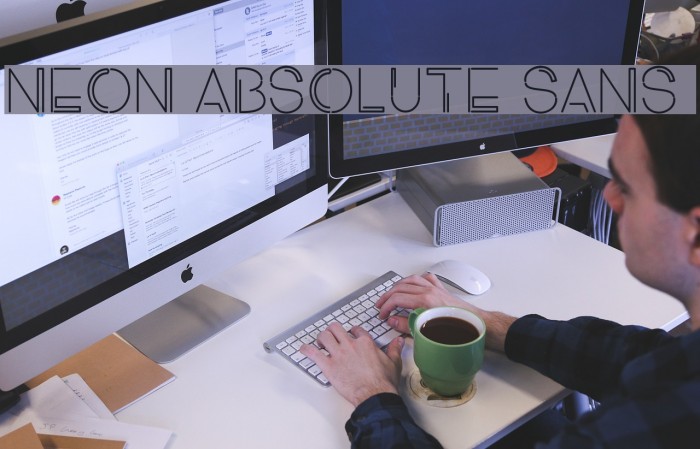 NEON ABSOLUTE SANS 1 Font examples