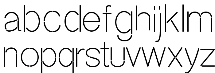 NEON ABSOLUTE SANS 1 Font LOWERCASE