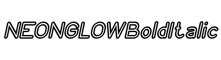 NEON GLOW Bold Italic  Fuentes Gratis Descargar