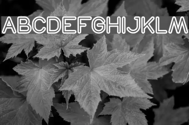 NEON GLOW Bold Font examples