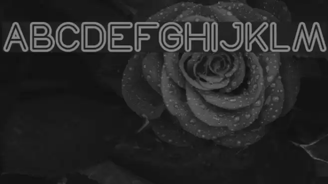 NEON GLOW Bold Font examples