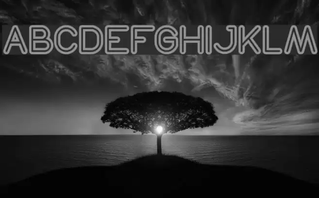 NEON GLOW Bold Font examples