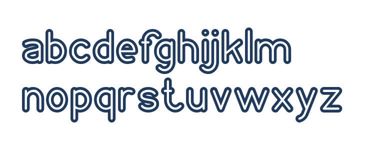 NEON GLOW Bold Lowercase