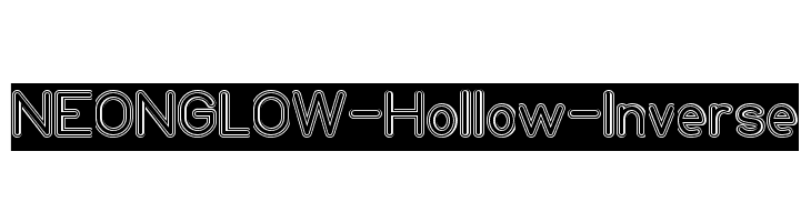 NEON GLOW-Hollow-Inverse  Free Fonts Download