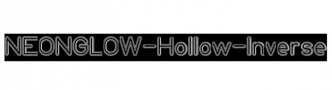 NEON GLOW-Hollow-Inverse  Fuentes Gratis Descargar