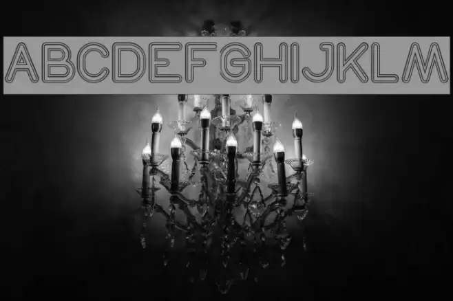 NEON GLOW-Hollow-Inverse Font examples