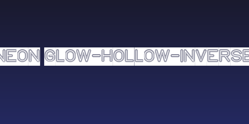 NEON GLOW-Hollow-Inverse Social Header