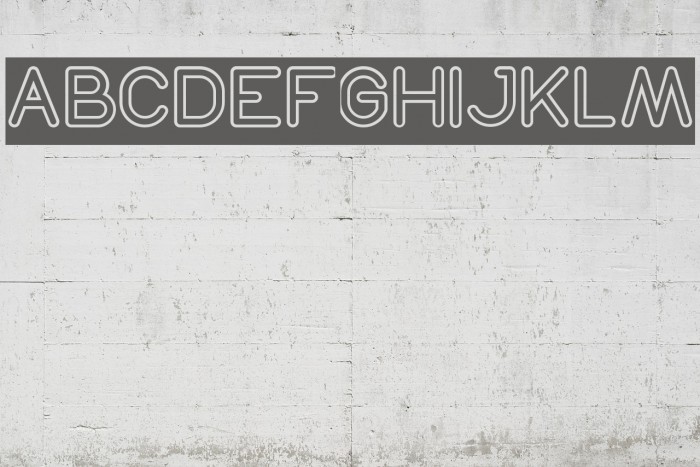 NEON GLOW-Inverse Font examples