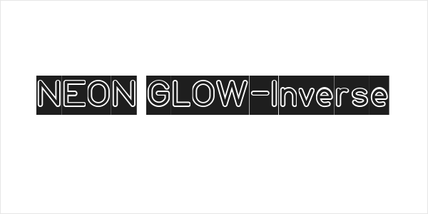 NEON GLOW-Inverse Logo