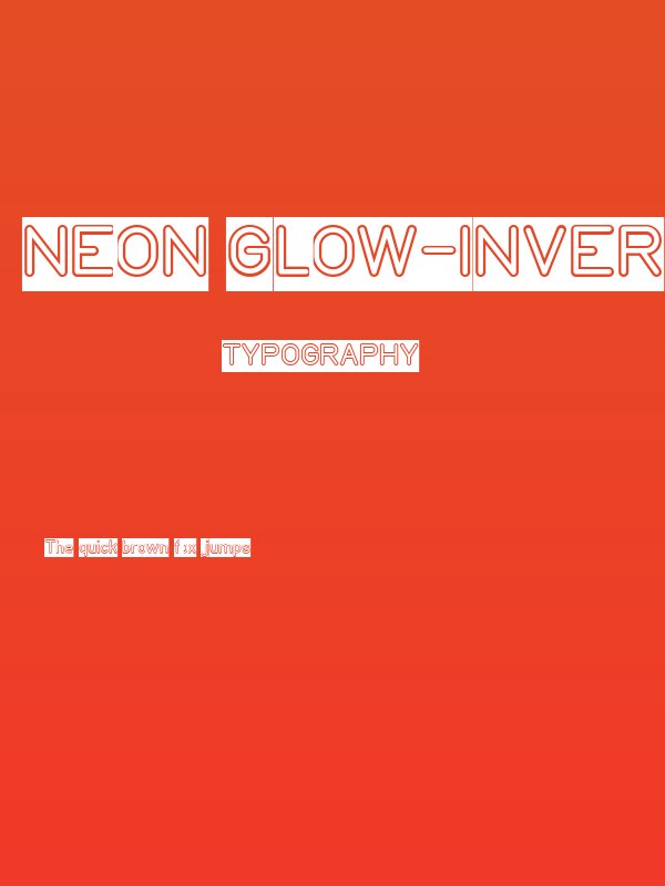 NEON GLOW-Inverse Poster