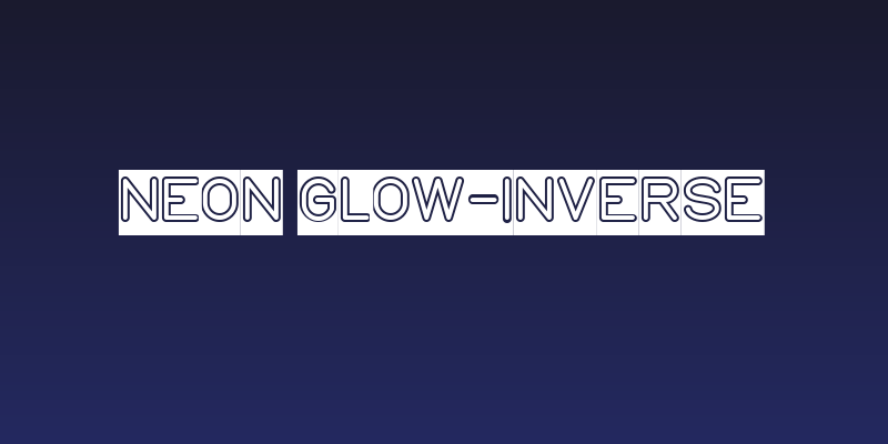 NEON GLOW-Inverse Social Header
