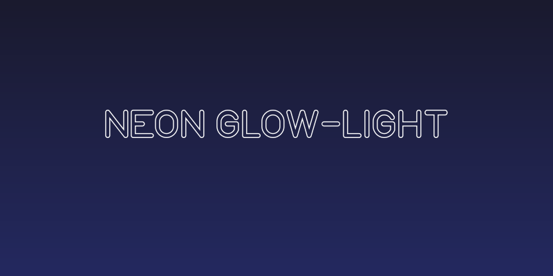 NEON GLOW-Light Social Header