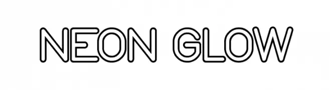 NEON GLOW  Fuentes Gratis Descargar