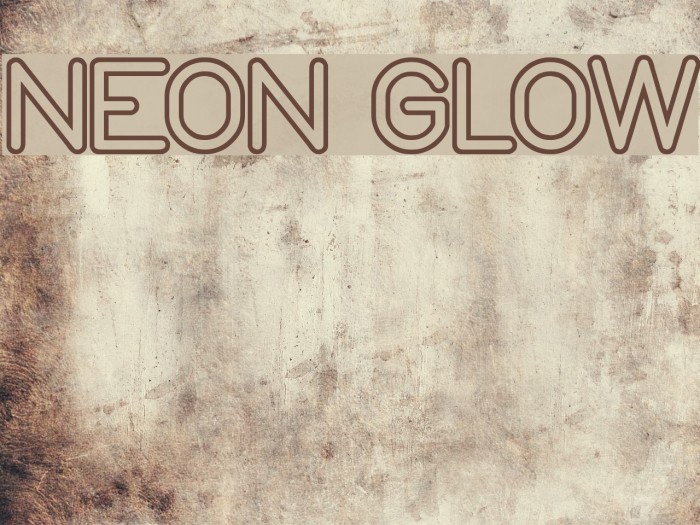 NEON GLOW Font