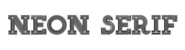 NEON SERIF Font