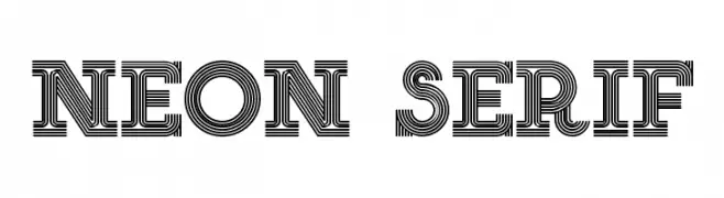 NEON SERIF  नि: शुल्क फ़ॉन्ट्स डाउनलोड