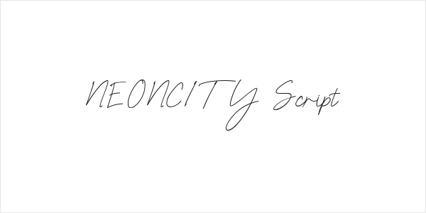NEONCITY Script Logo