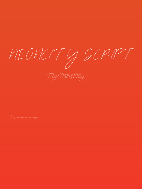 NEONCITY Script Poster