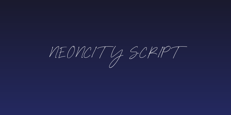 NEONCITY Script Social Header