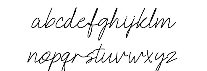 NEONCITY Script Font LOWERCASE