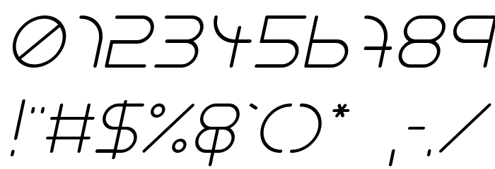NEONCLUBMUSIC-Italic Font OTHER CHARS