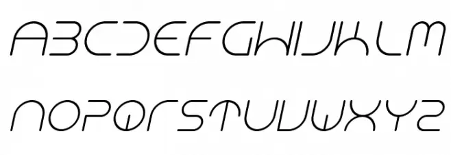 NEONCLUBMUSIC-Italic Fonte MAIÚSCULAS