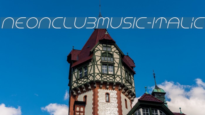 NEONCLUBMUSIC-Italic Font examples
