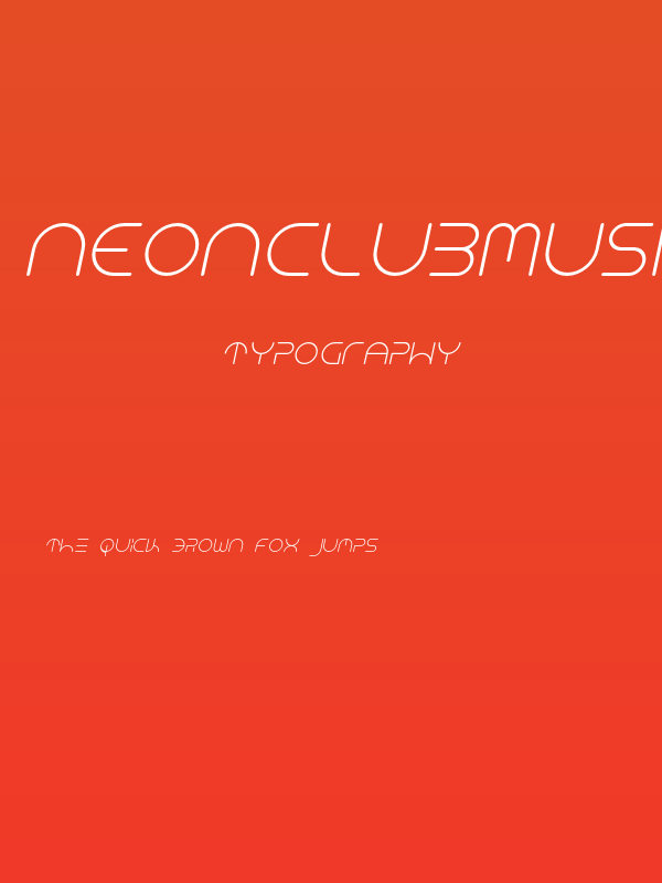NEONCLUBMUSIC-Italic Poster