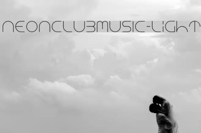 NEONCLUBMUSIC-Light Font examples