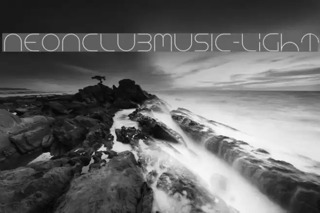 NEONCLUBMUSIC-Light Font examples