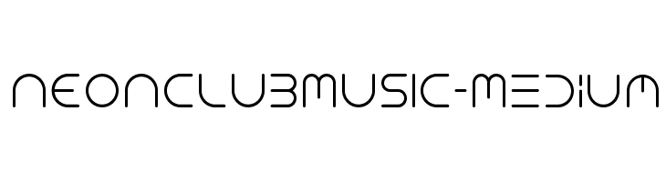 NEONCLUBMUSIC-Medium Font