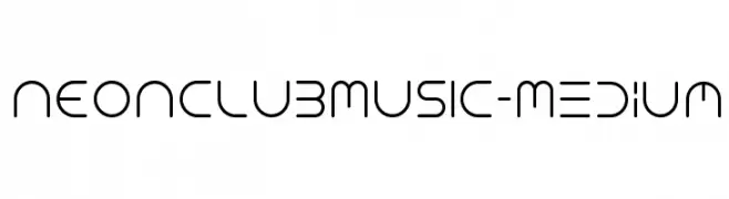 NEONCLUBMUSIC-Medium  नि: शुल्क फ़ॉन्ट्स डाउनलोड
