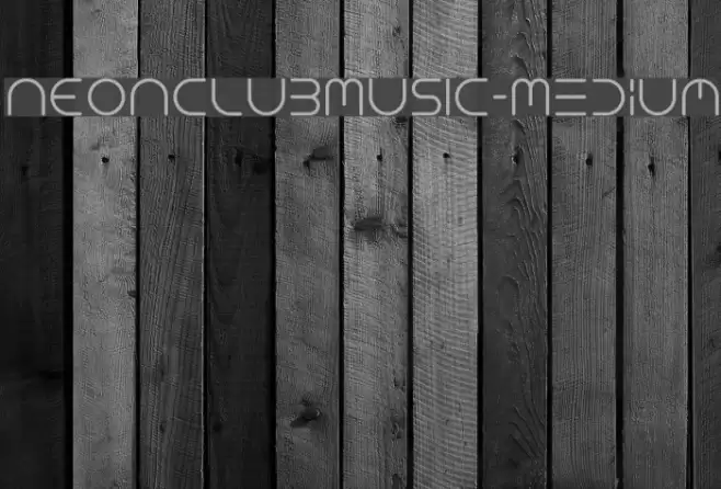 NEONCLUBMUSIC-Medium Font examples