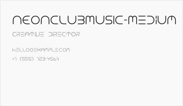 NEONCLUBMUSIC-Medium Business Card