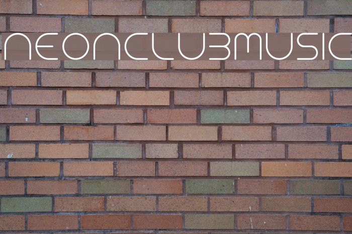 NEONCLUBMUSIC Font examples