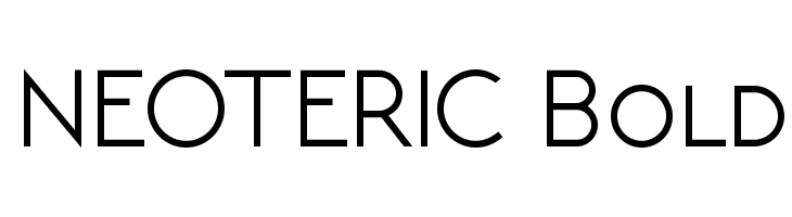 NEOTERIC Bold Font