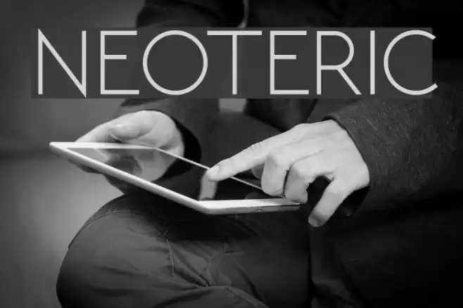 NEOTERIC Font examples