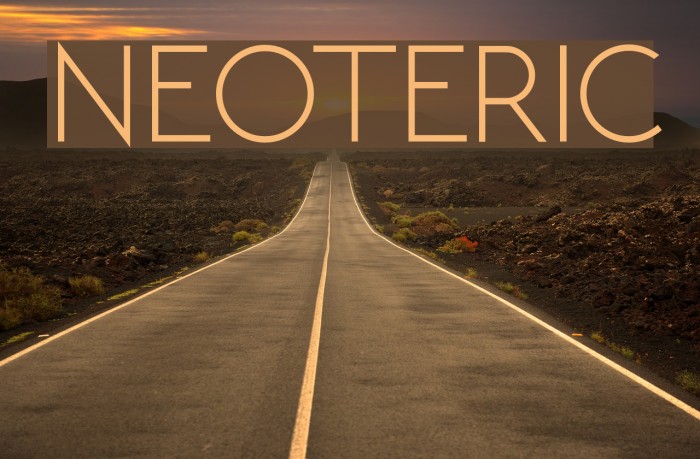 NEOTERIC Font examples