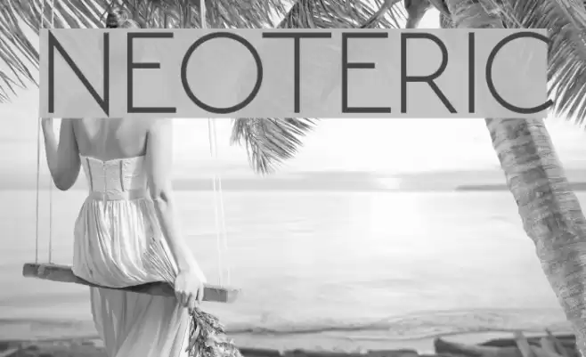 NEOTERIC Font examples